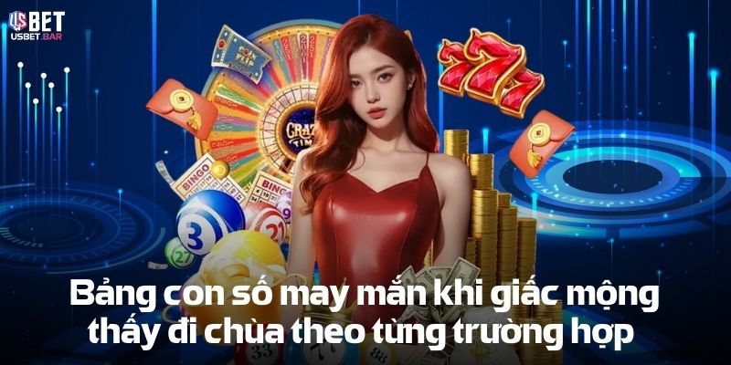 Bảng con số may mắn khi giấc mộng thấy đi chùa theo từng trường hợp